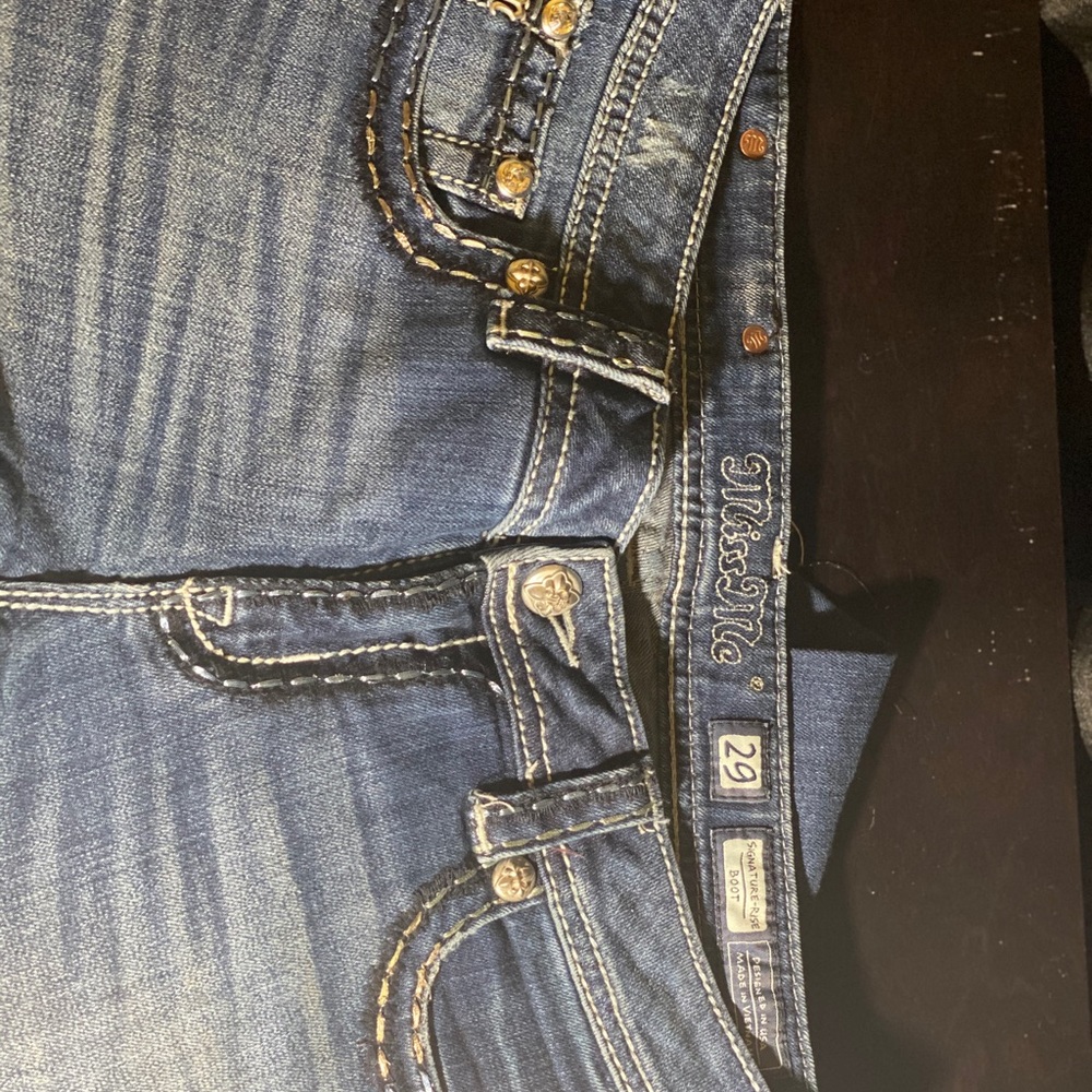 Miss Me Signature Rise Bootcut Jeans Size 29 - Picture 3 of 6